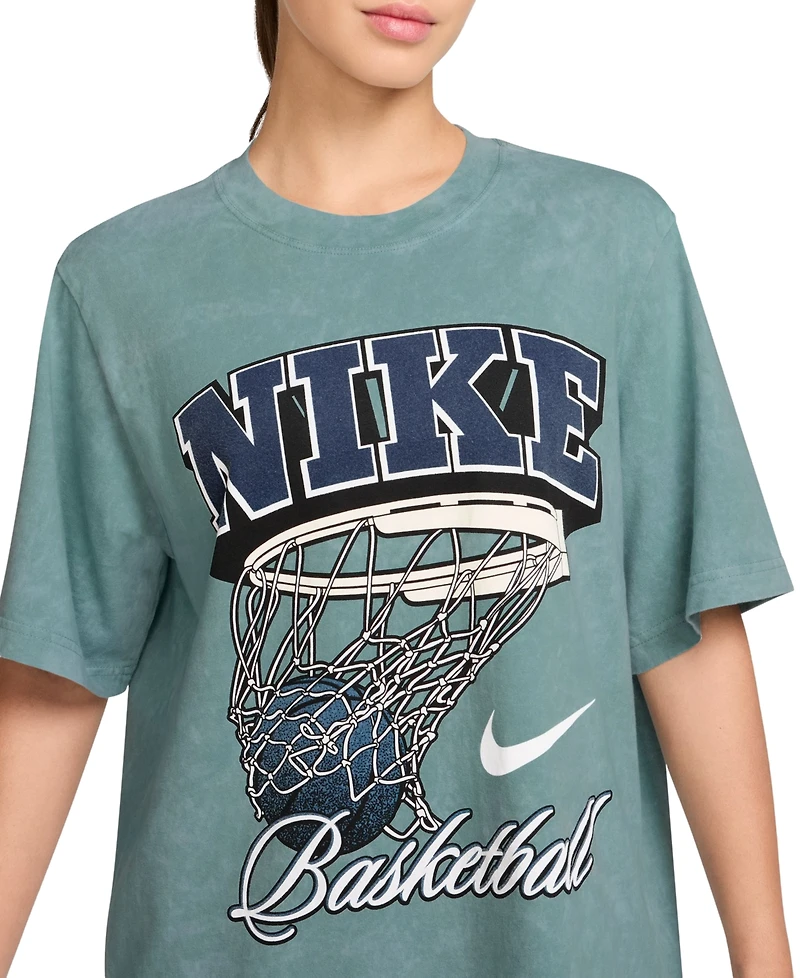 Nike Women's Cotton Basketball Graphic Short-Sleeve T-Shirt