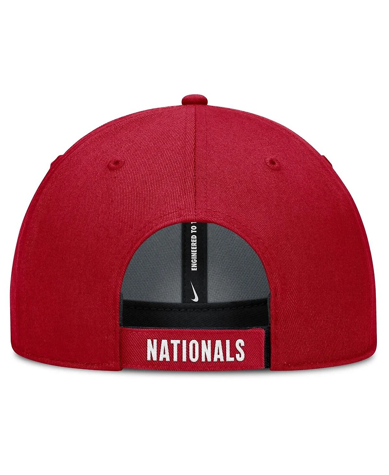 Nike Men's White/Red Washington Nationals Club Performance Adjustable Hat