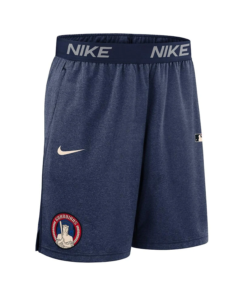 Nike Men's Navy Cleveland Guardians Authentic Collection City Connect Performance Knit Shorts