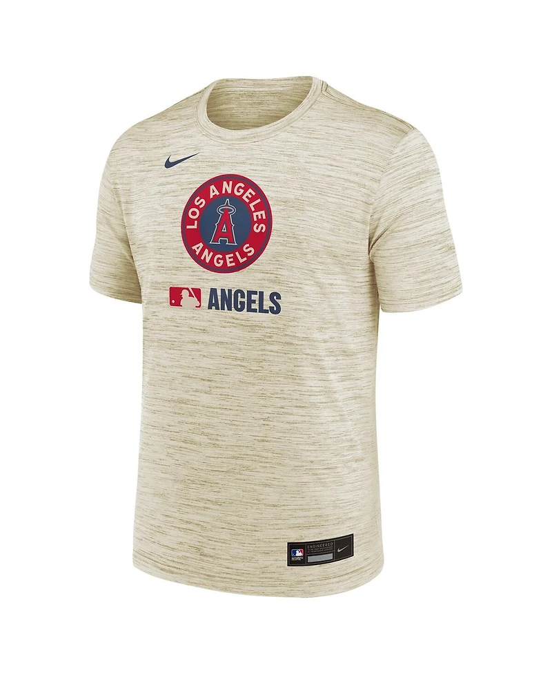 Nike Men's Cream Los Angeles Angels 2025 City Connect Authentic Collection Velocity Performance T-Shirt