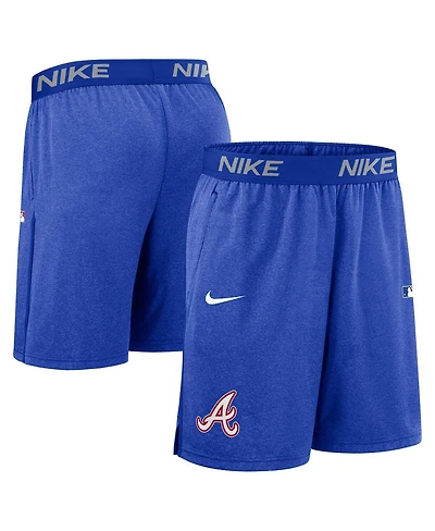 Nike Men's Royal Atlanta Braves Authentic Collection City Connect Performance Knit Shorts