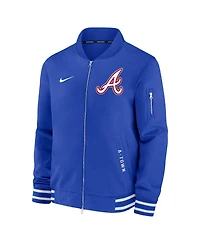Nike Men's Royal Atlanta Braves Authentic Collection City Connect Full-Zip Bomber Jacket