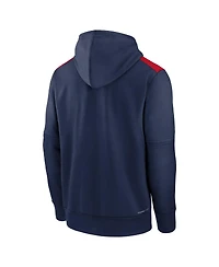 Nike Men's Navy Cleveland Guardians Authentic Collection City Connect Therma Pullover Hoodie