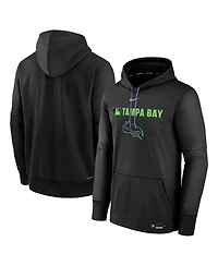 Nike Men's Black Tampa Bay Rays Authentic Collection City Connect Therma Pullover Hoodie