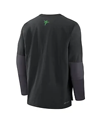 Nike Men's Black Tampa Bay Rays Authentic Collection City Connect Lightweight Player Tri-Blend Performance Long Sleeve T-Shirt