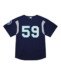 Mitchell & Ness Men's Felix Hernandez Navy Seattle Mariners Cooperstown Collection Batting Practice Jersey