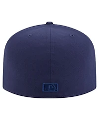 New Era Men's Navy Tampa Bay Rays Color Pack A-Frame 59FIFTY Fitted Hat