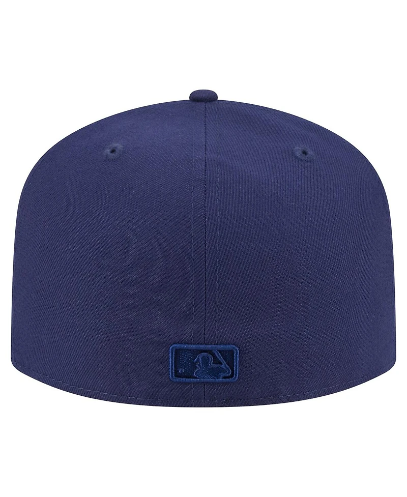 New Era Men's Navy Miami Marlins Color Pack A-Frame 59FIFTY Fitted Hat