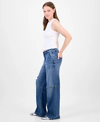 Celebrity Pink Juniors' Slouchy Skater Wide-Leg Jeans