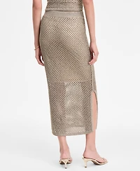 I.n.c. International Concepts Women's Metallic-Knit Skirt, Exclusively at Macy's