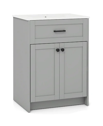 Bathroom Vanity Unit with Basin and 2 Doors
