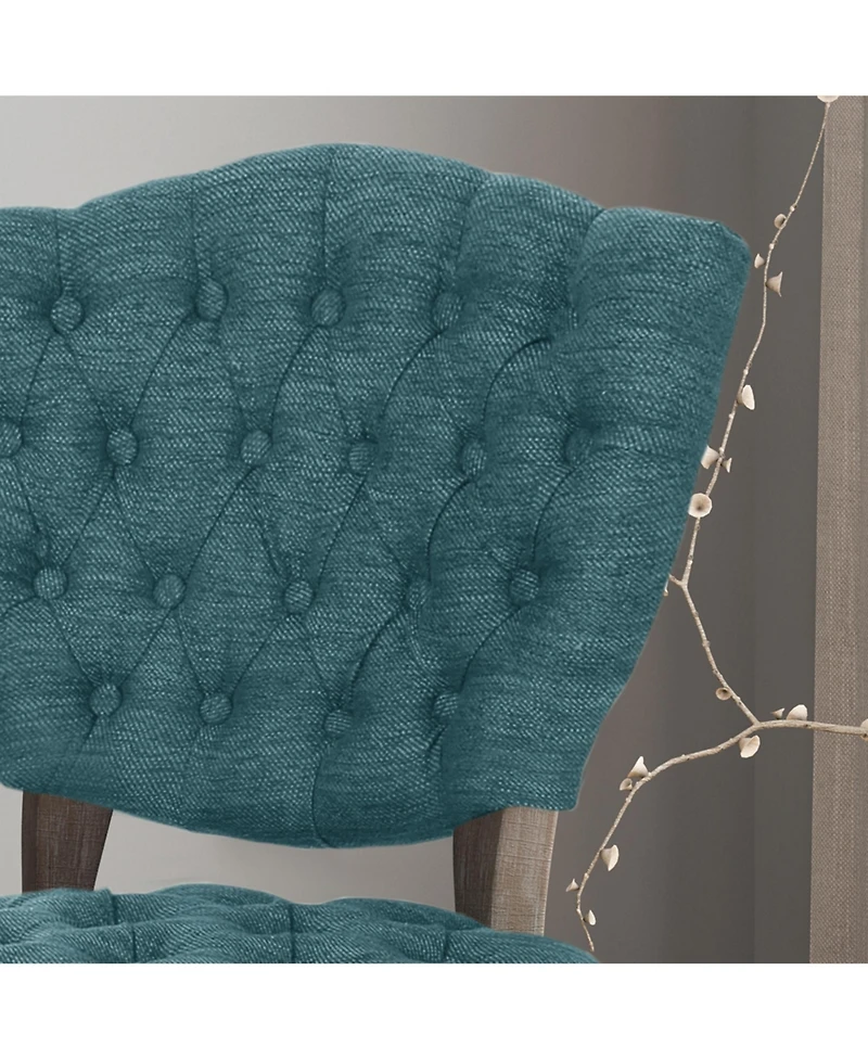 Streamdale Traditional Button Tufted Dining Chair with Scrolled Legs