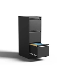 Streamdale 3-Drawer Metal Vertical File Cabinet with Lock