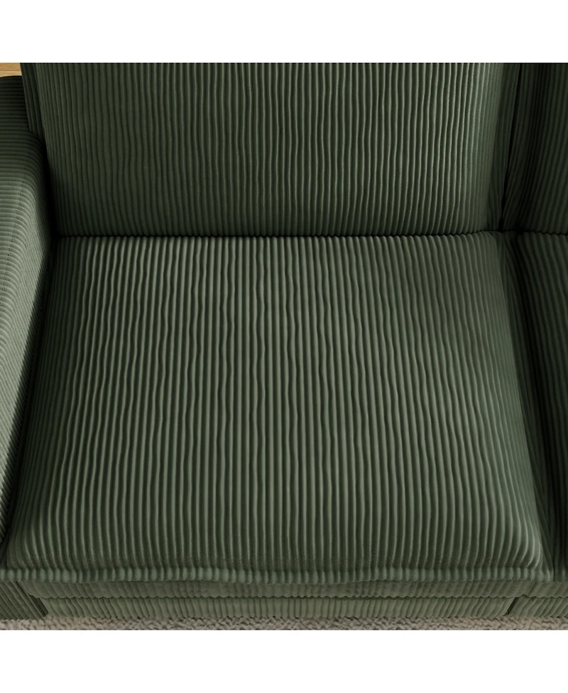 Streamdale Modular Sectional Sofa, Deep Seat, 4 Pillows, Modern L-Shape