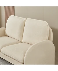 Streamdale Furniture Lamb Fabric Loveseat Comfort, Style, and Versatility in One