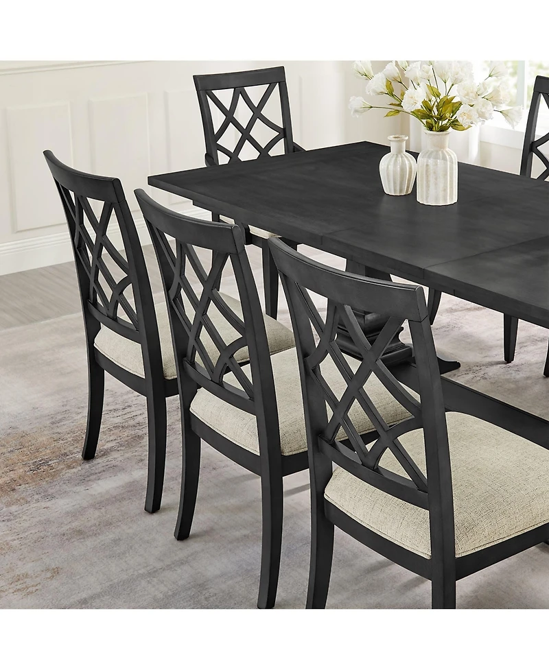 Streamdale Mid-Century Modern Upholstered Dining Chairs (Set of 2)