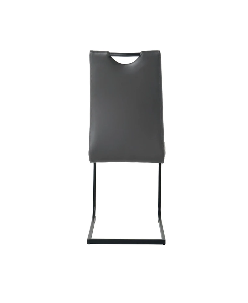 Streamdale Modern Upholstered Charcoal Dining Chair (Set of 4)