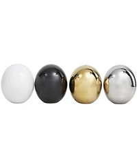 Rosemary Lane 4" Ceramic Orbs Vase Filler, Set of 4