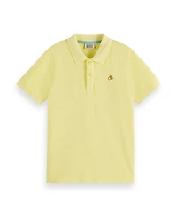 Scotch & Soda Little and Big Boys Garment Dyed Pique Polo Shirt
