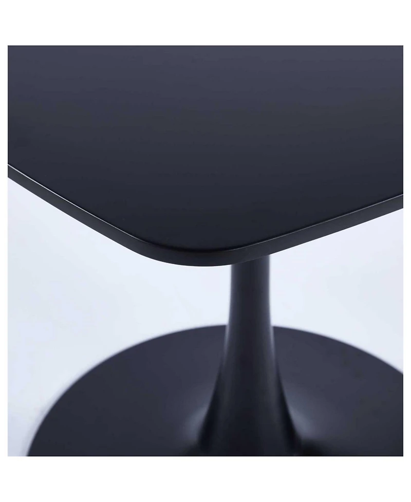 Streamdale 31.5inch Special Dining Table,Mdf Dining Table, Kitchen Table,Black,exective desk