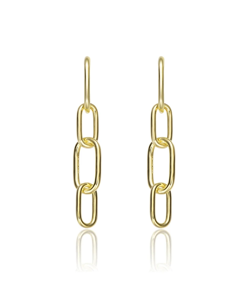 14K Gold Plated Chain Drop Earrings