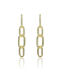 14K Gold Plated Chain Drop Earrings