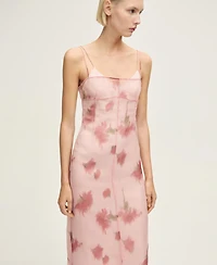 Mango Women's Floral-Print Combined Dress