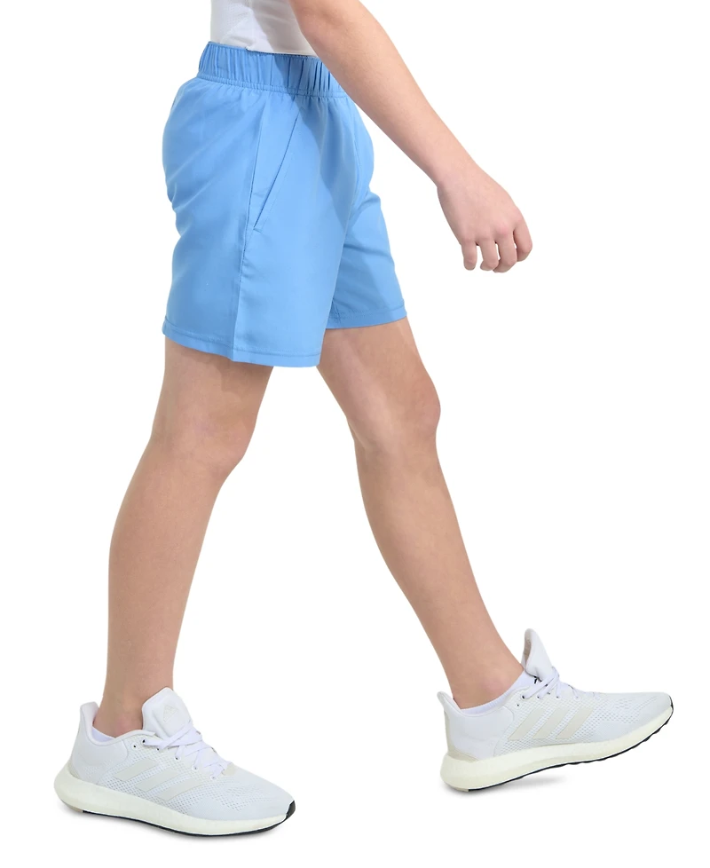 adidas Big Boys Essentials Elastic-Waistband Small-Logo Woven Shorts
