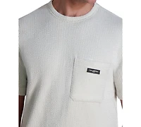 Karl Lagerfeld Paris Men's Textured Oversized T-Shirt