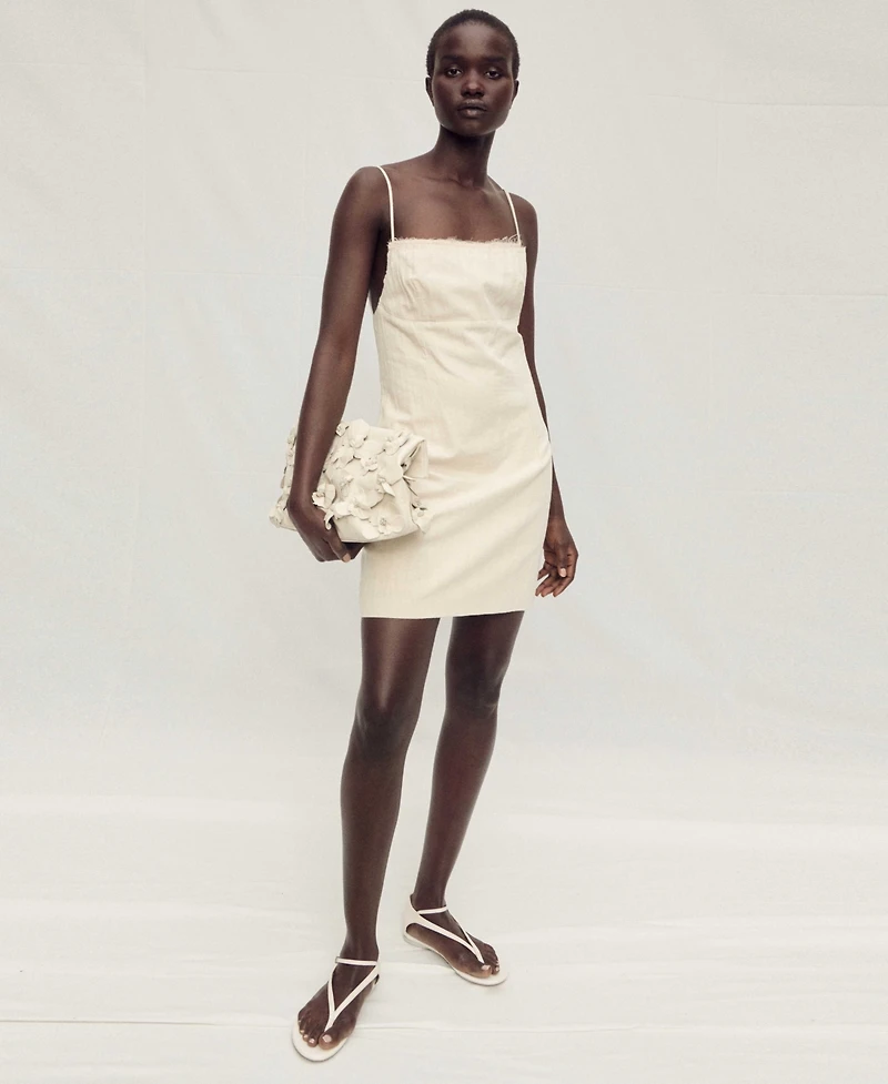 Mango Women's Leather Straps Sandals