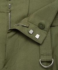 Mango Women's Belted Wide Leg Cotton Pants