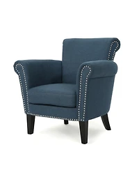 Streamdale Furniture Luxury Upholstered Club Chair with Elegant Nailhead Trim