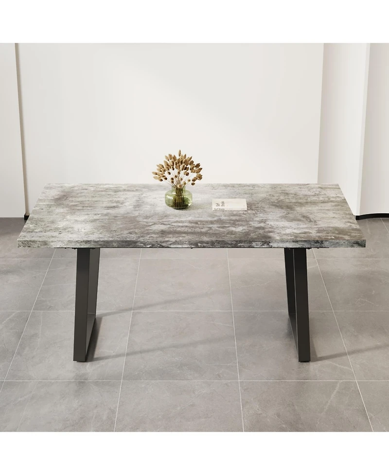 Streamdale Modern 6-Person Dining Table (62.9")
