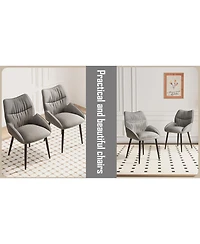 Streamdale Luxurious Velvet Dining Chair Set (4 Pcs) Modern, Comfortable, Stable, Silent