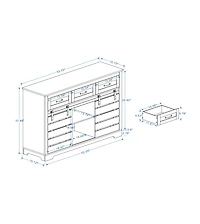 Streamdale 53" Farmhouse Buffet Cabinet with Sliding Barn Doors and Drawers