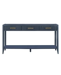 Streamdale Versatile Entryway Console with Striped Drawers