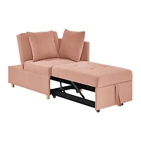 Streamdale Furniture Modern Convertible Sleeper Sofa with Pullout Bed and Adjustable Backrest