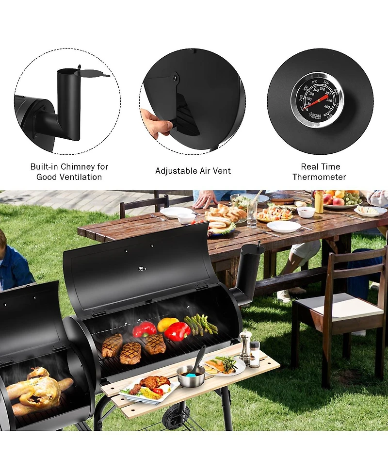 Outdoor Bbq Grill Barbecue Pit Patio Cooker
