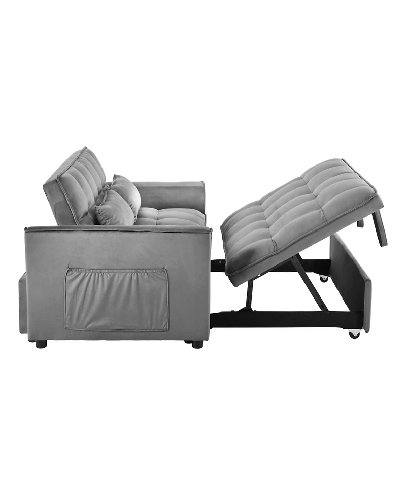 Streamdale 3-in-1 Convertible Sofa Bed - Light Gray