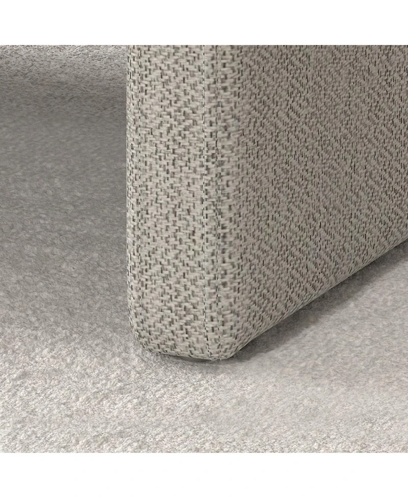 Streamdale Beige Stripe Sofa Chair with Armrests (30.9"x30.5"x30.1")