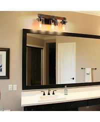 Streamdale 3-Lights Farmhouse Vanity Lights Fixture Rustic Bathroom Light Fixture Bathroom Sconce (Without Bulbs)