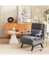 Streamdale 5-in-1 Convertible Chair Bed Comfy, Adjustable, Space-Saving Sleeper