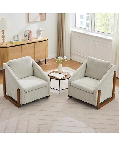 Streamdale Chenille Upholstered Armchair with Cushioned Comfort