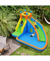 Inflatable Mighty Bounce House Jumper with Water Slide without Blower