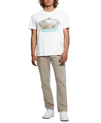 Guess Men's Short Sleeve Tiger Graphic Crewneck T-Shirt