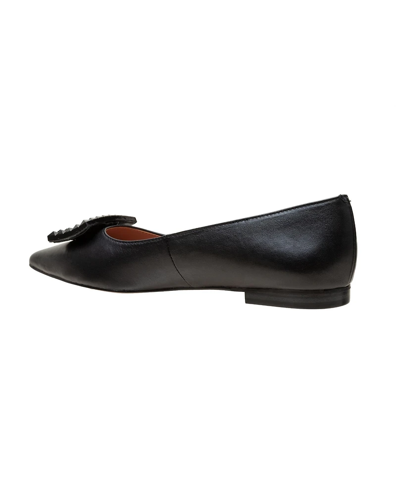 Nolene | Resin Buckle Pointy Toe Flats