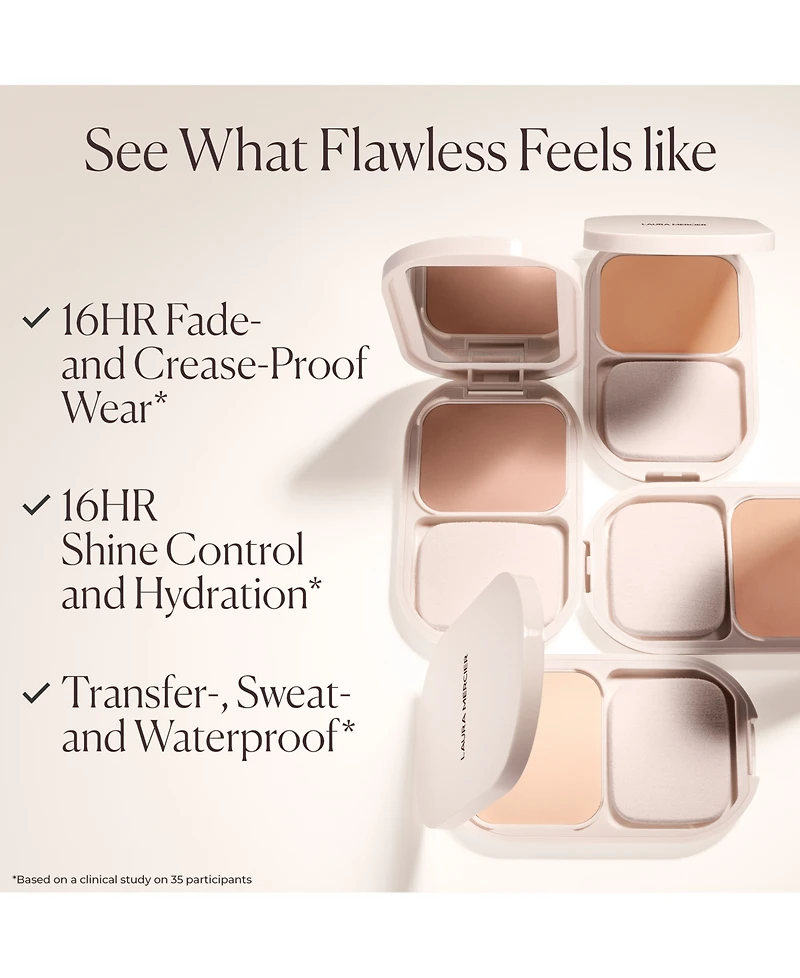 Laura Mercier Real Flawless Feather Matte Powder Foundation, 0.26 oz.