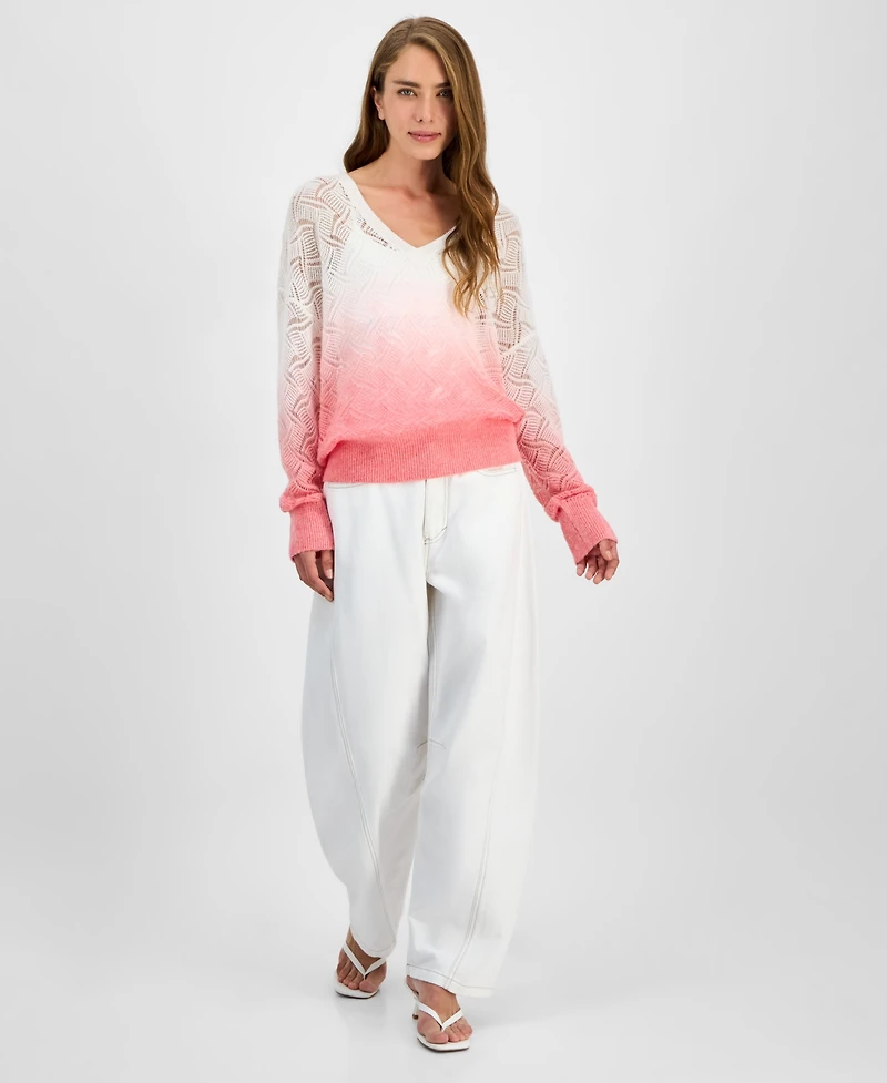 Boss Orange Women's Ombre Pointelle Sweater