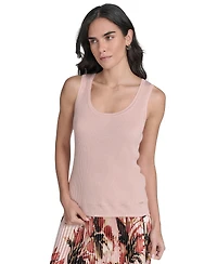 Calvin Klein Women's Scoop Neck Rib Knit Tank Top