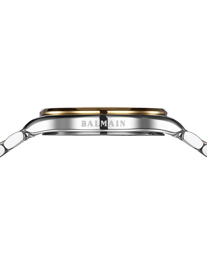 Balmain Women's Swiss Beleganza Diamond (1/20 ct. t.w.) Two-Tone Stainless Steel Bracelet Watch 32mm